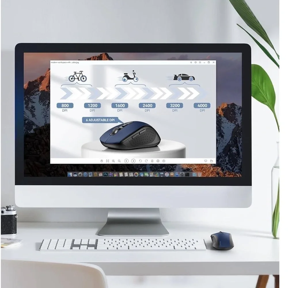 TECKNET CORDLESS MOUSE MODEL M003 NEW IN BOX BLUE